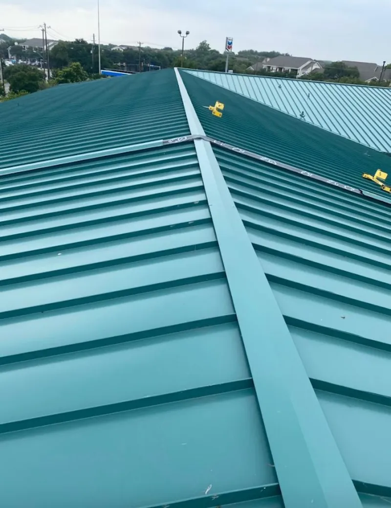 Green commercial metal roof ridge and valley for Metal Roof Repair in Tupper Lake